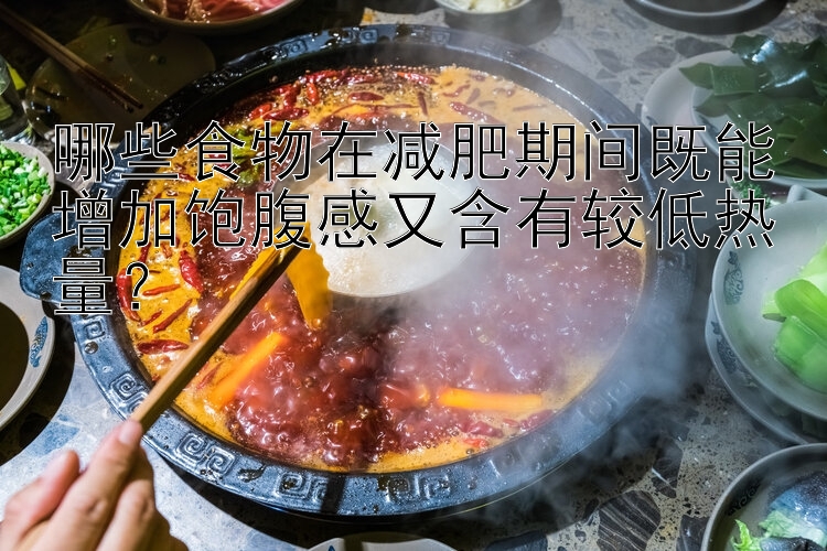 哪些食物在減肥期間既能增加飽腹感又含有較低熱量？