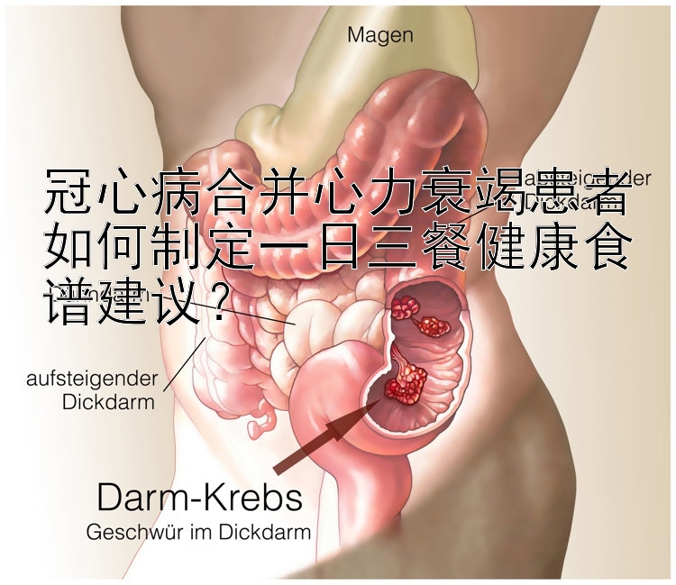 冠心病合并心力衰竭患者如何制定一日三餐健康食譜建議？