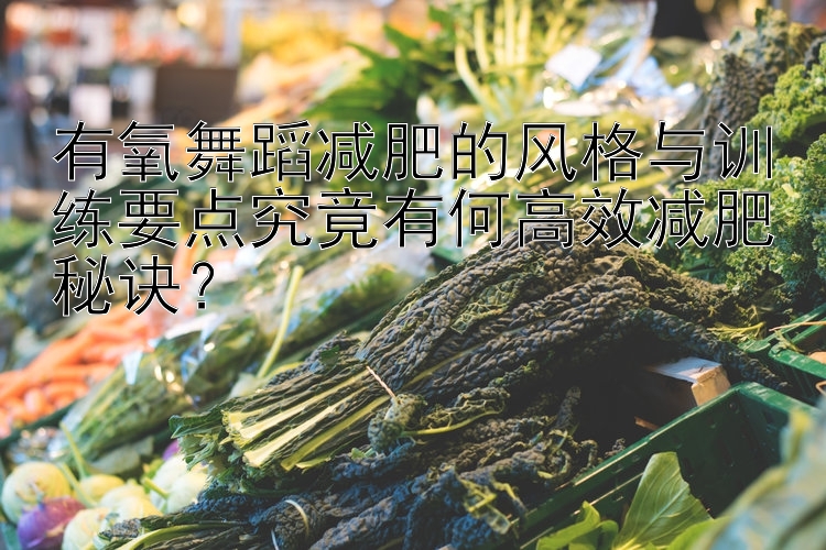 有氧舞蹈減肥的風(fēng)格與訓(xùn)練要點(diǎn)究竟有何高效減肥秘訣？